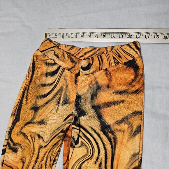 Jaded London Flared Bootcut Pull On Women Pants Size USA 6 Tiger Print - Picture 6 of 13